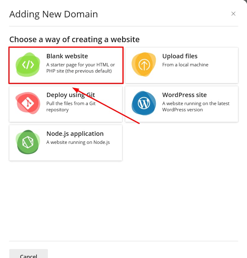 choose-blank-website